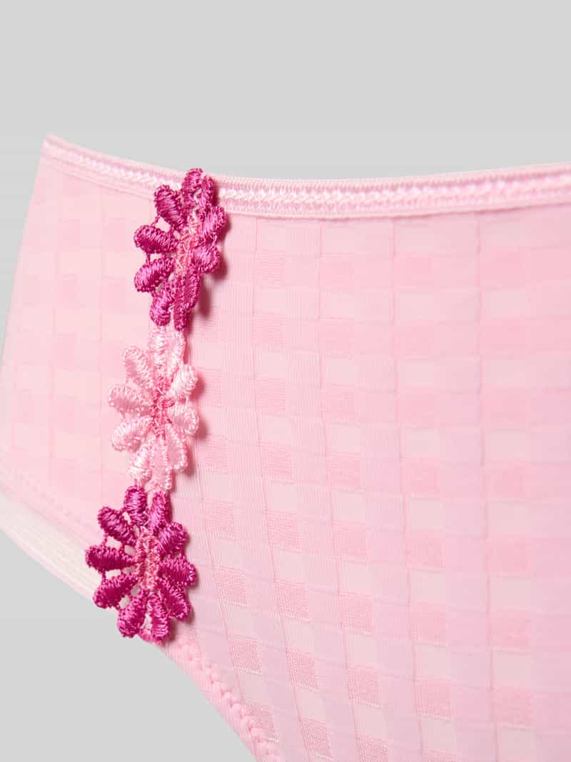 MARIE JO Slip met gebloemde siergarnering model 'Avero'