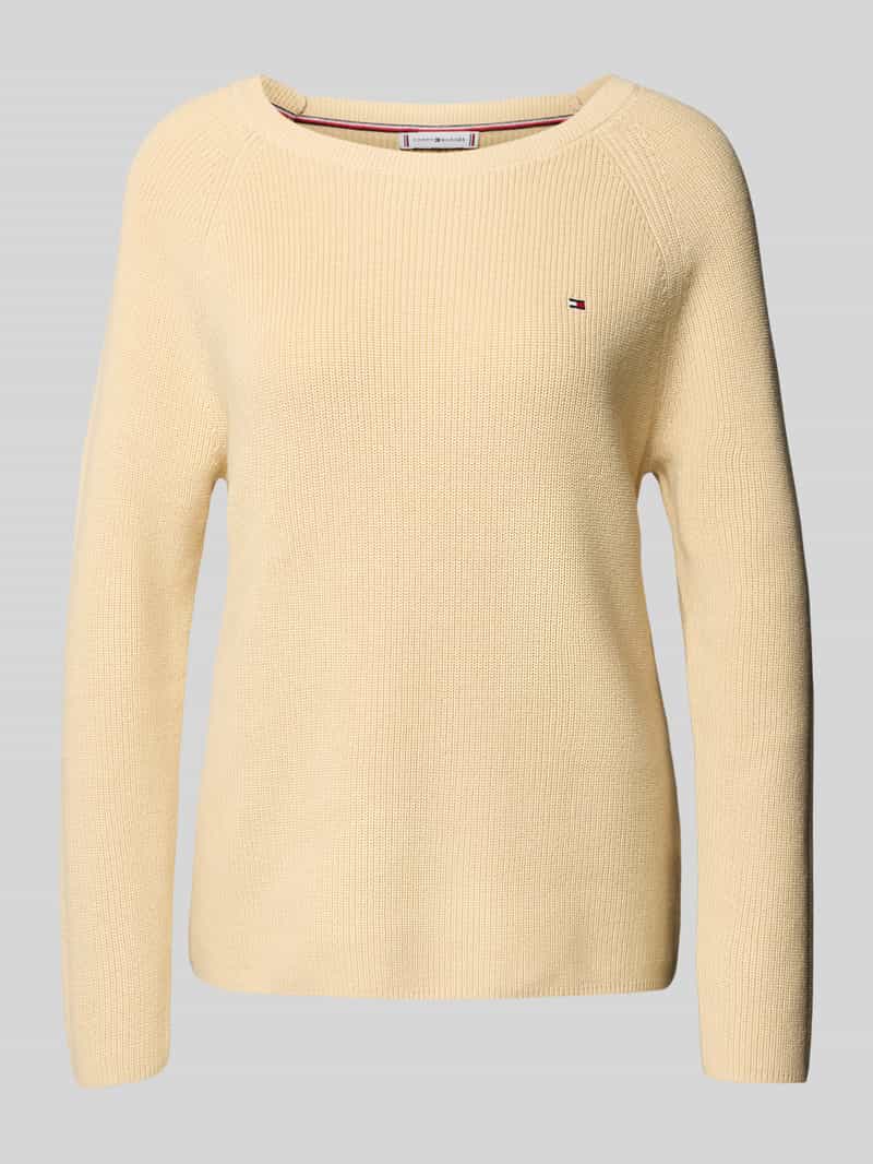 Tommy Hilfiger Regular fit gebreide pullover van zuiver katoen