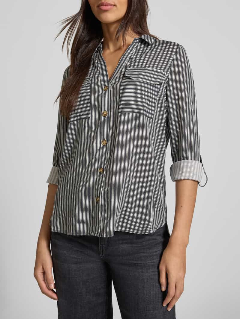 Vero Moda Regular fit overhemdblouse van pure viscose model 'BUMPY'