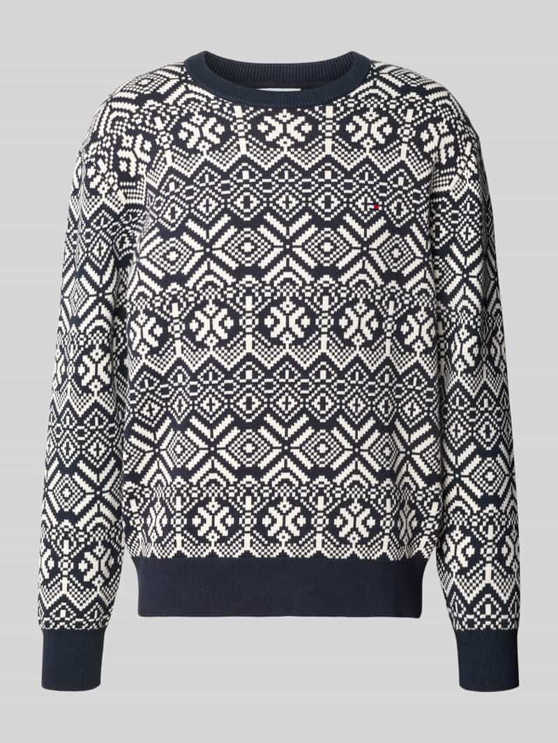 Pullover met logodetail