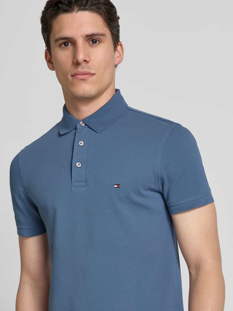 Tommy Hilfiger Slim fit poloshirt met logostitching model '1985'