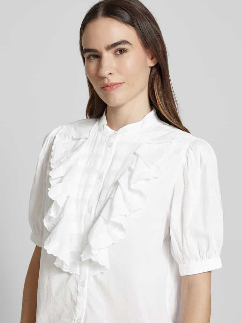 Essentiel Antwerp Regular fit blouse met opstaande kraag model 'Hamadeus'