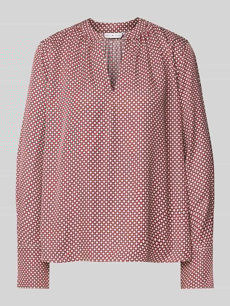 Tommy Hilfiger Regular fit blouse met V-hals
