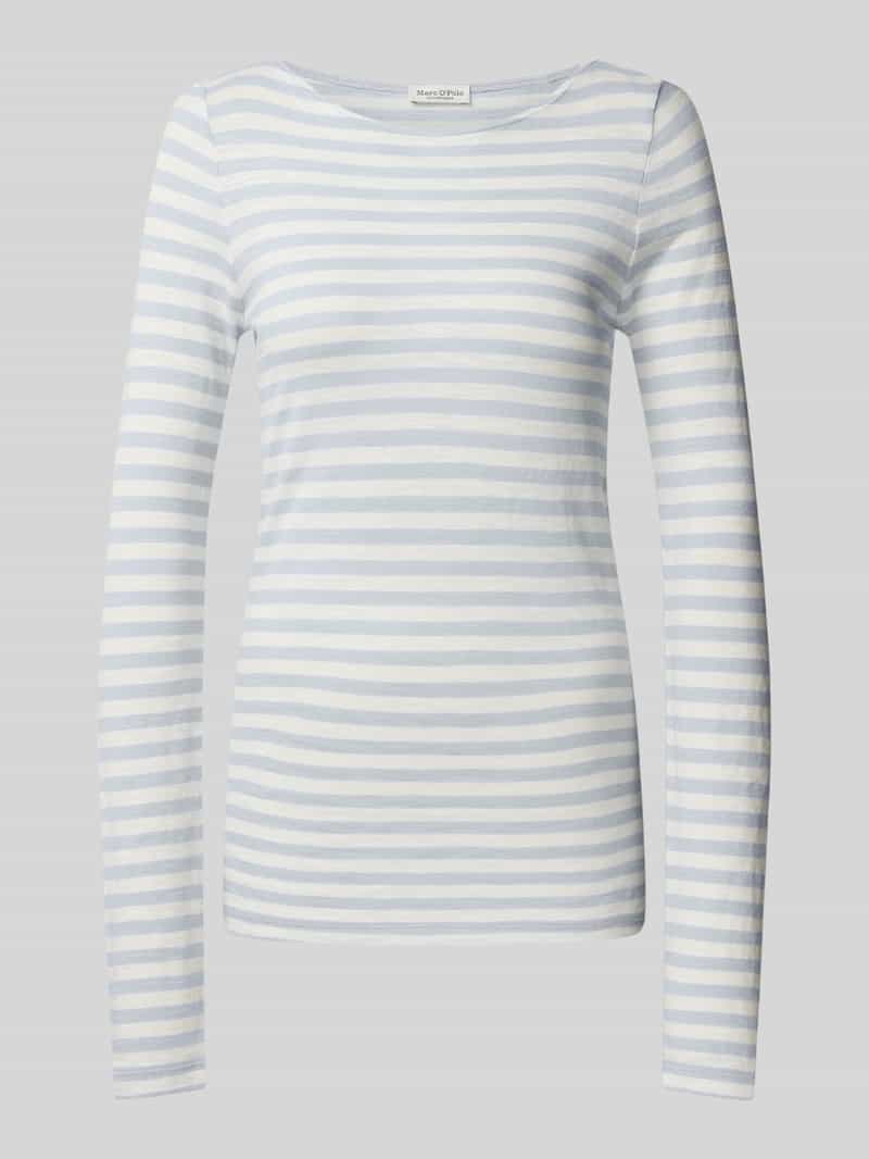 Marc O'Polo Regular fit shirt met lange mouwen van puur katoen met streepmotief