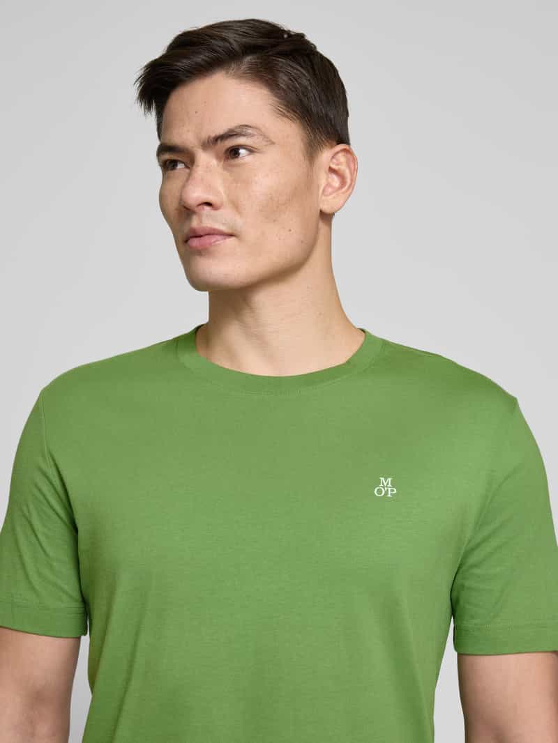 Marc O'Polo Regular fit T-shirt van puur katoen met logoprint