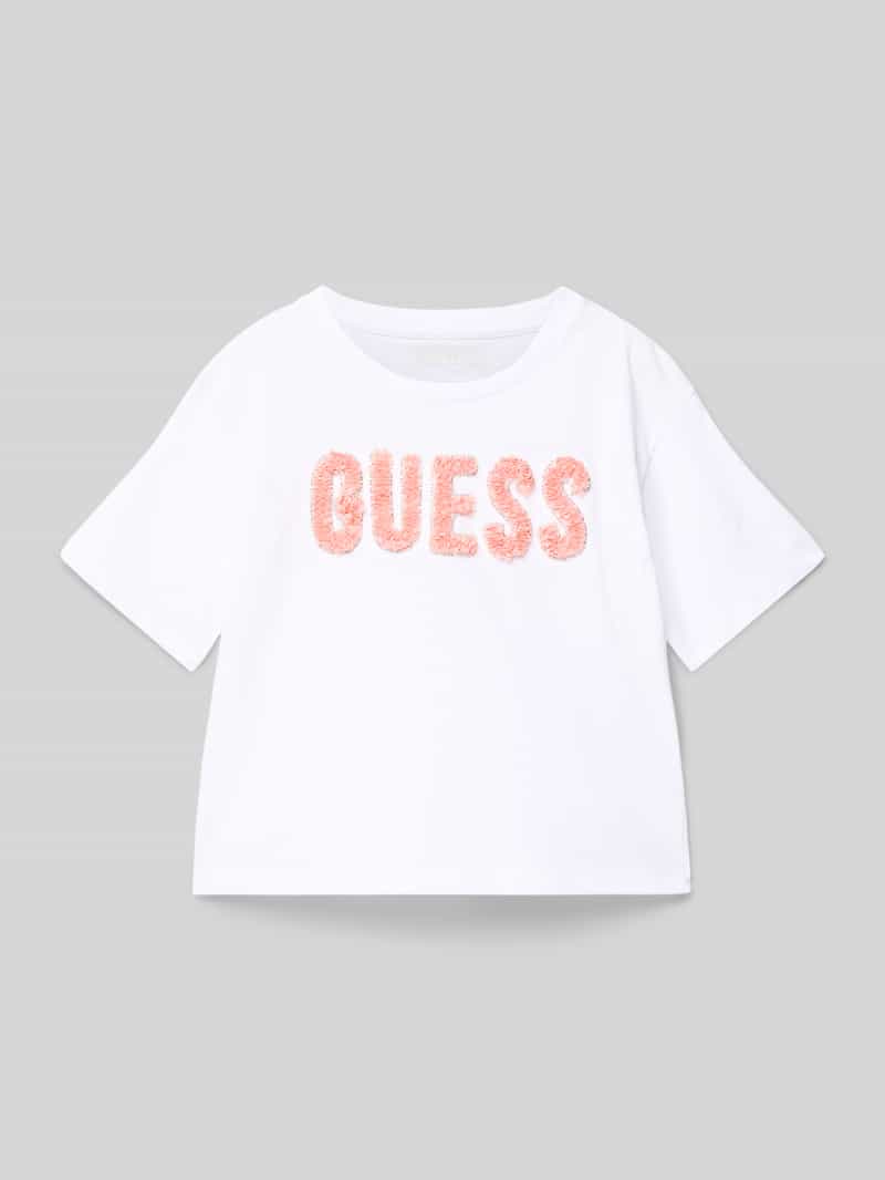 Guess T-shirt met labelopschrift