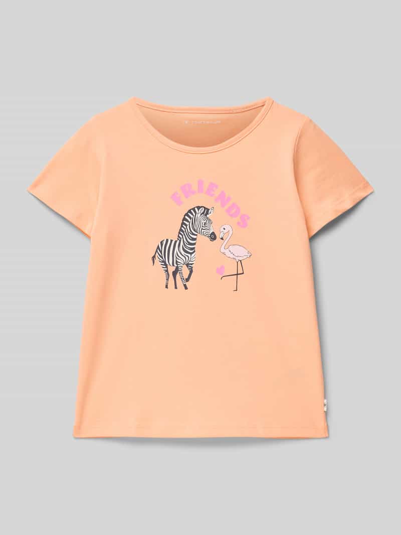 Tom Tailor Regular fit T-shirt van puur katoen