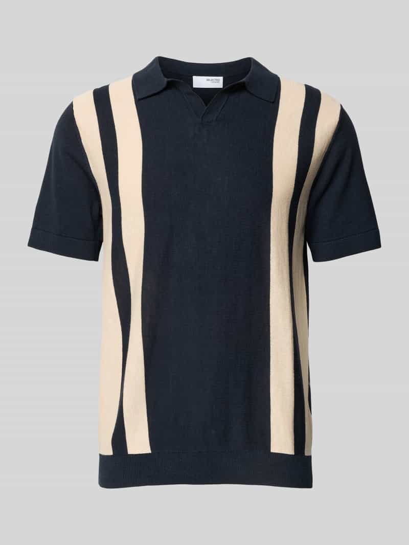 Selected Homme Poloshirt met V-hals model 'MATTIS'