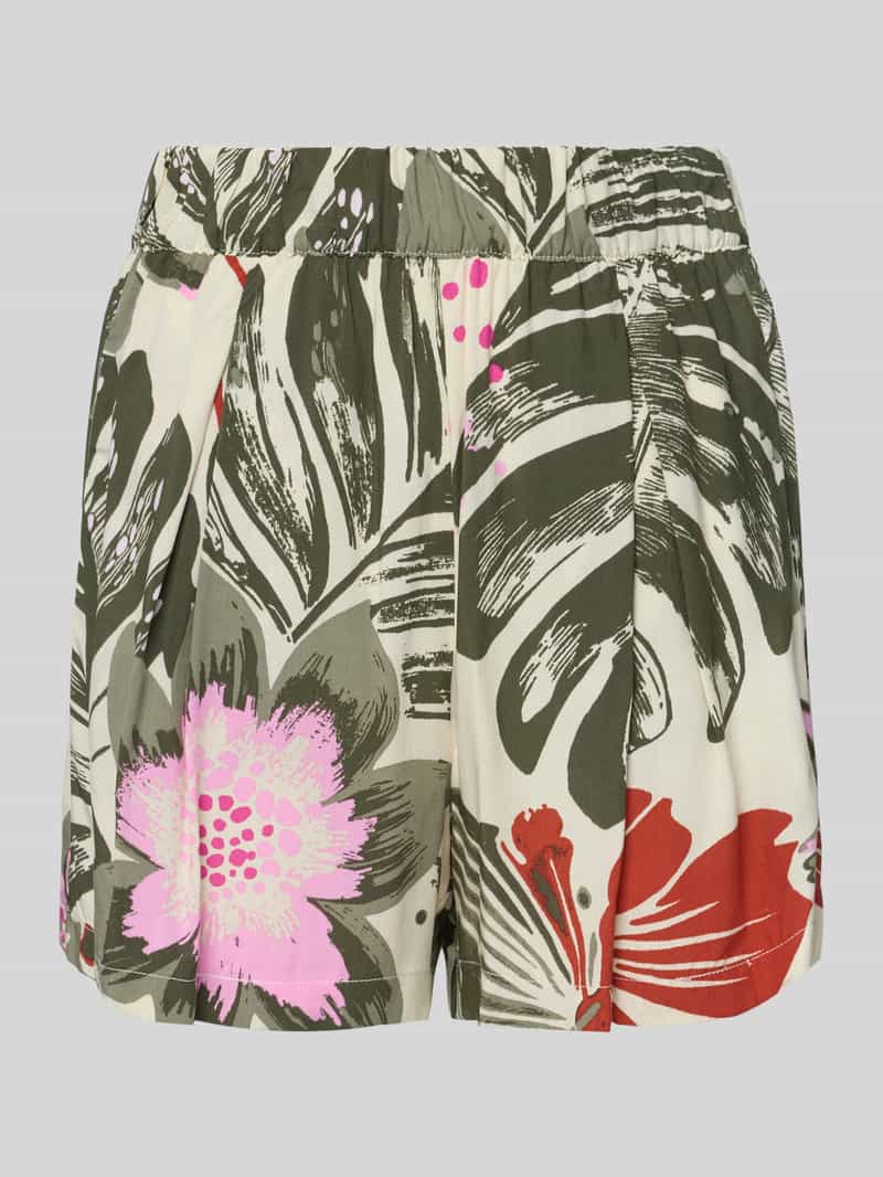 Pyjamashort van viscose in allover-look