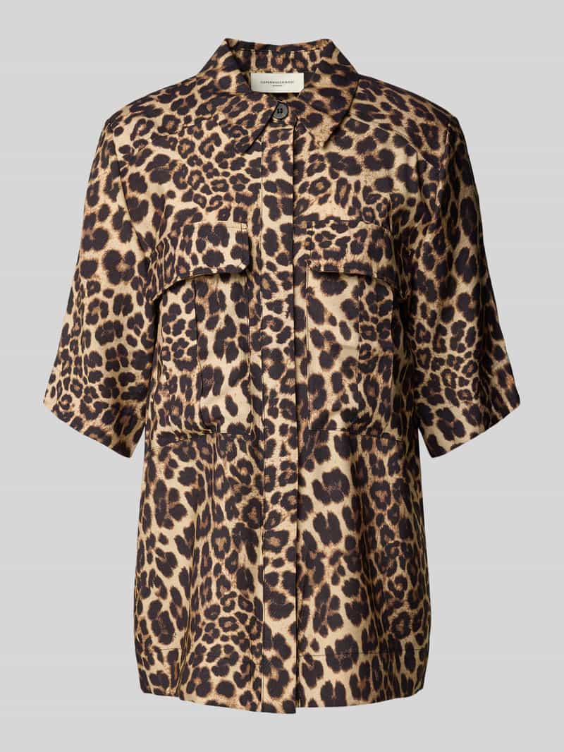Copenhagen Muse Regular fit blouse met borstzakken model 'GABBY'
