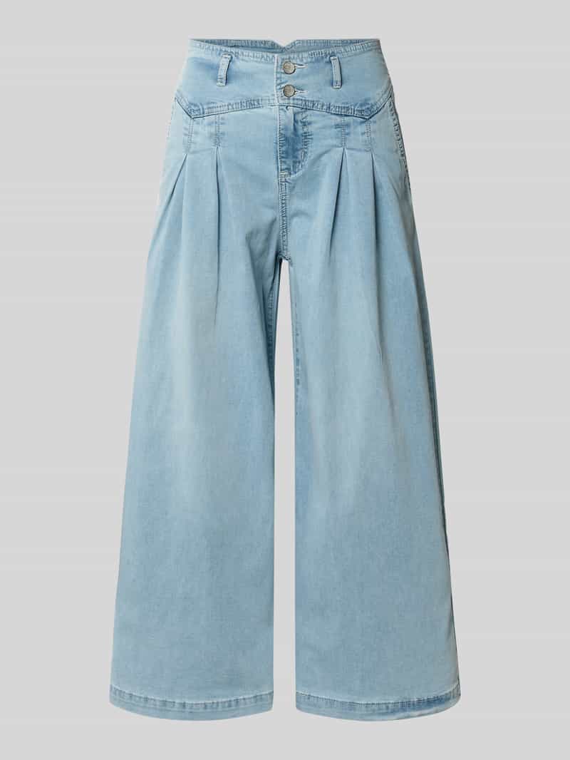 Palazzo-jeans met achterzakken model 'Liv'