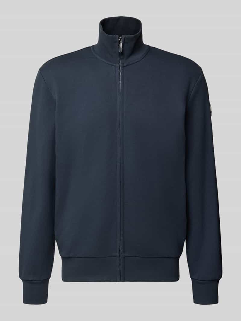 Sweatjack met opstaande kraag en ritssluiting