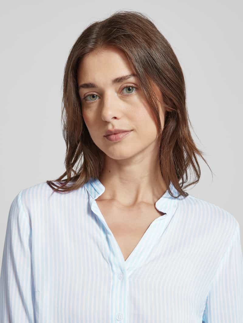 MORE & MORE Blouse van viscose met streepmotief