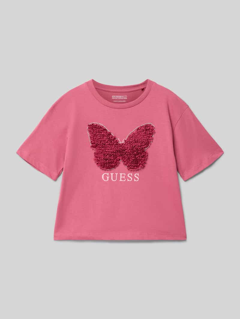 Guess T-shirt met labelopschrift