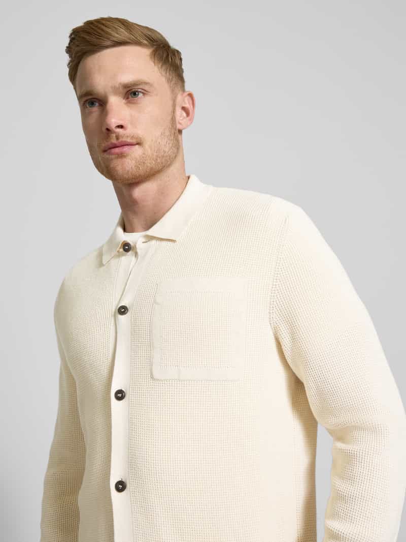 JOOP! JEANS Gebreid jack met borstzak