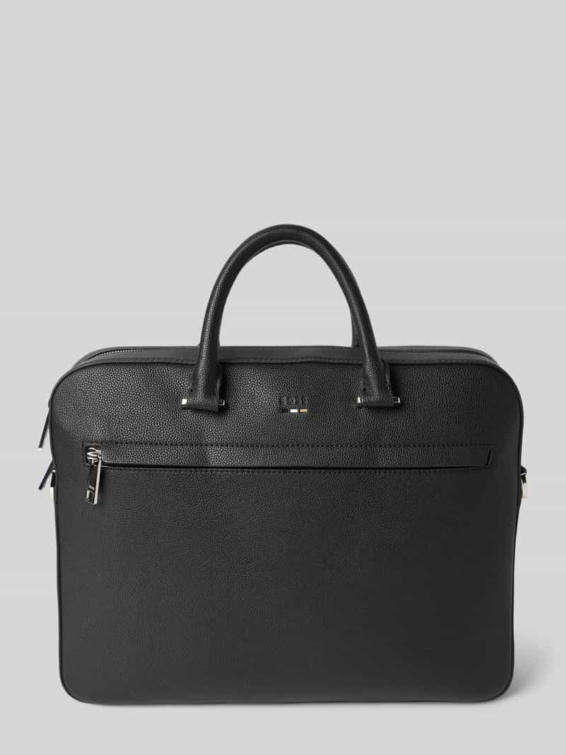 Boss Handtas met label in reliëf model 'Ray'