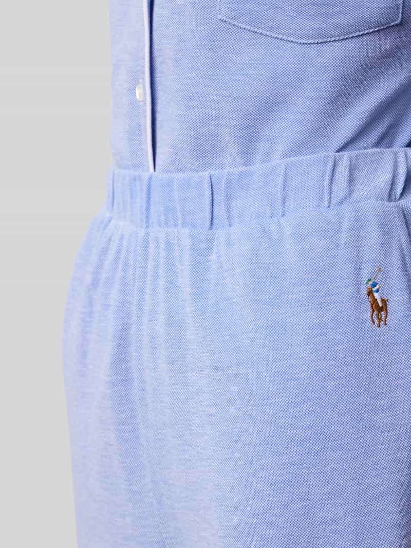 Polo Ralph Lauren Pyjama met logostitchings model 'OXFORD Madison'