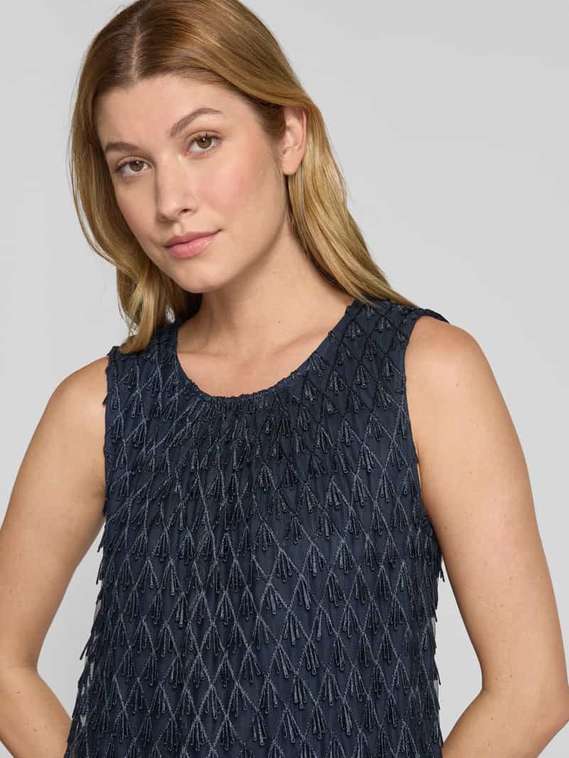 Vera Mont Knielange cocktailjurk met all-over applicaties