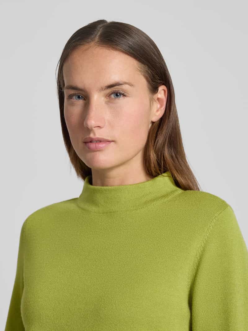 Betty Barclay Gebreide pullover van viscosemix met opstaande kraag