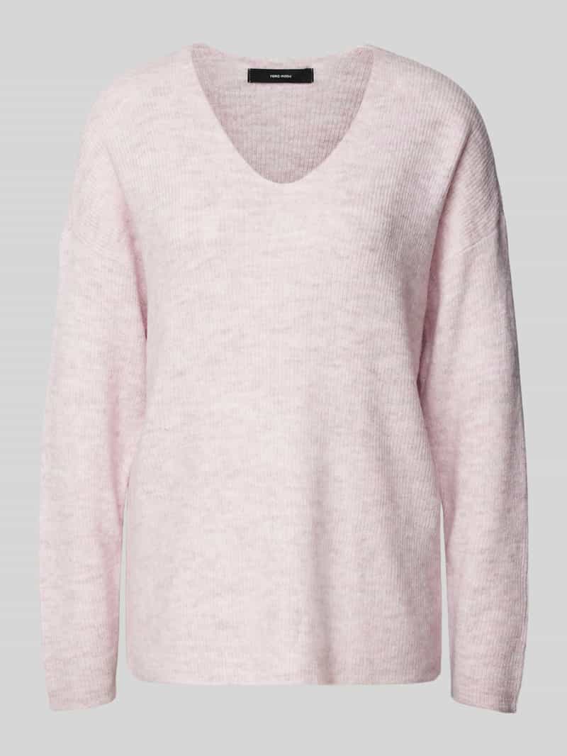 Vero Moda Regular fit gebreide pullover in gemêleerde look model 'CREWLEFILLE'