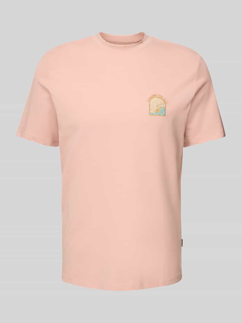 Blend T-shirt met motief- en statementstitching model 'JOBBE'