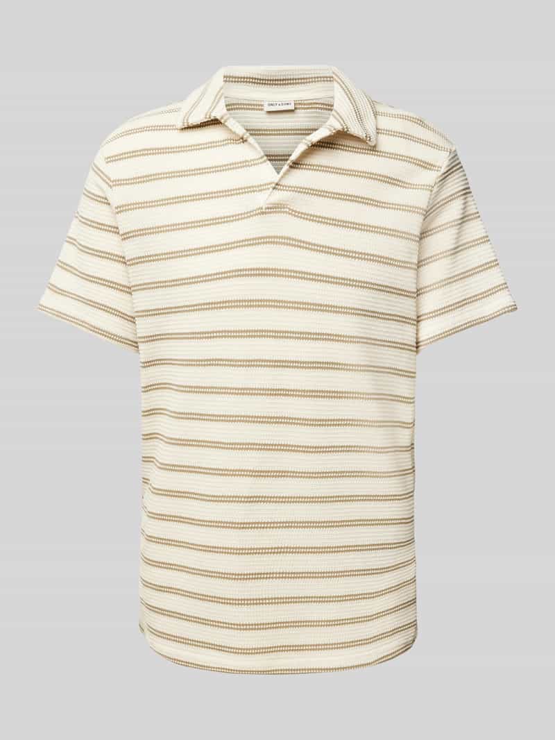 Only & Sons Regular fit poloshirt met structuurmotief model 'IAN'