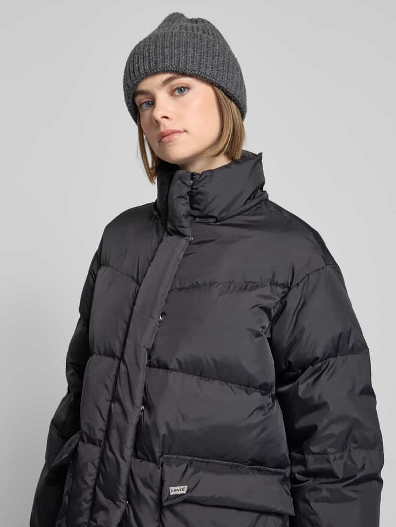 Levi's Gewatteerde lange jas met capuchon model 'WESTERN BUBBLE MIDDY'