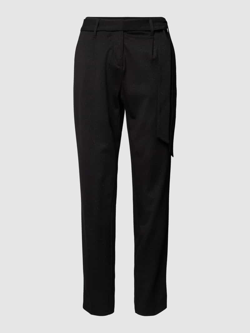 Zero Stoffen broek met bindceintuur