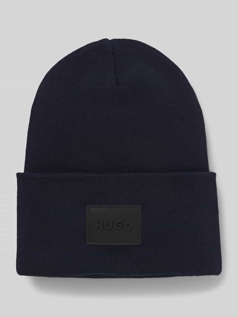 HUGO Beanie van puur katoen model 'XEVON_B'