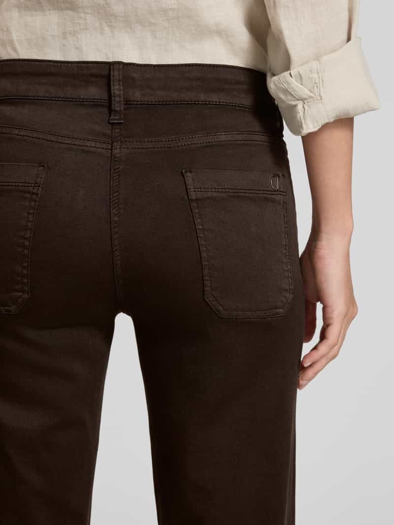 CAMBIO Flared cut broek met paspelzakken model 'TESS'