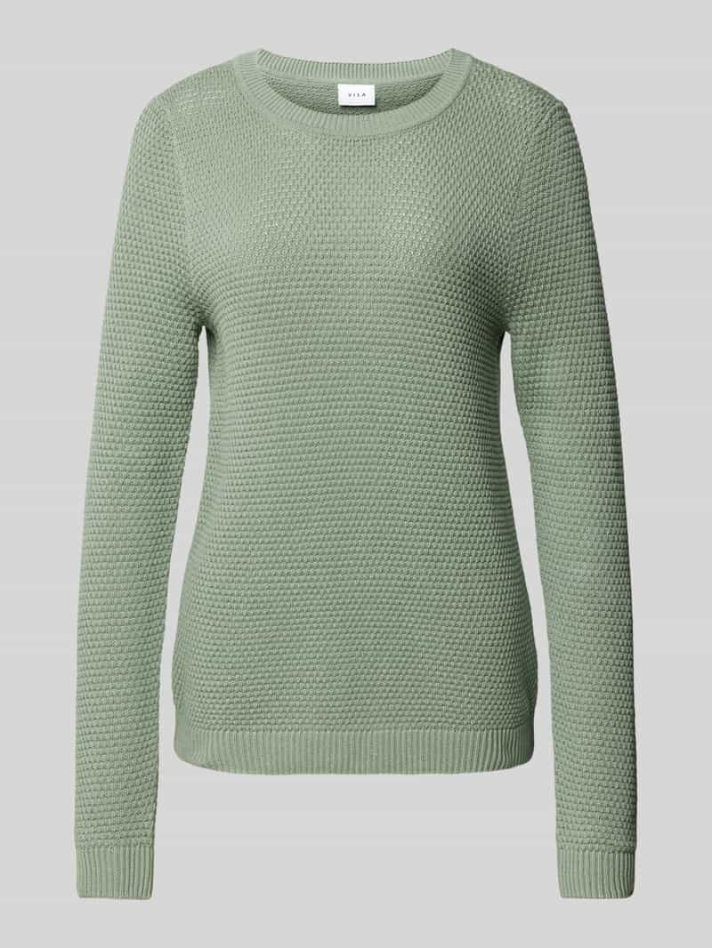 Vila Gebreide pullover met structuurmotief, model 'Vidalo'