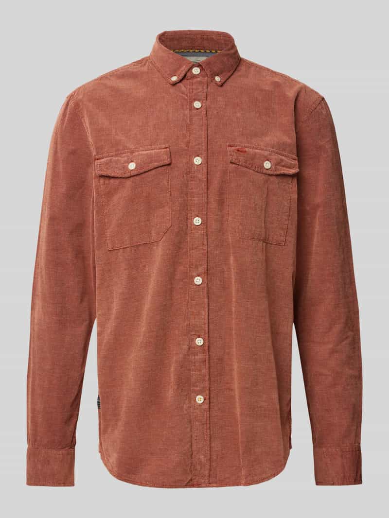 camel active Regular fit vrijetijdsoverhemd met button-downkraag