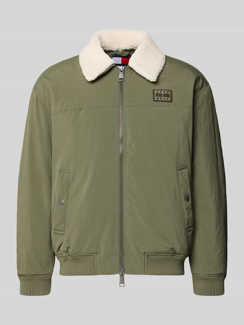 Tommy Jeans Regular fit bomberjack met afneembare teddy-kraag