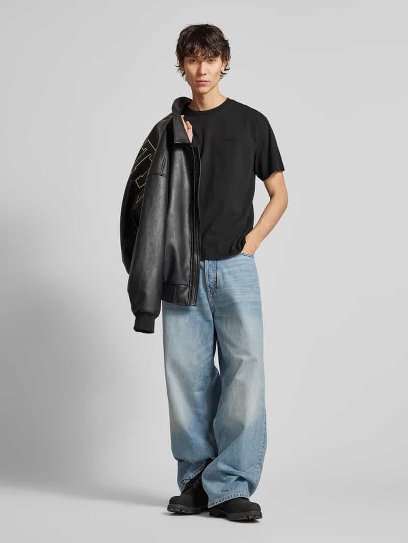 Levi's T-shirt met labelstitching mineral black, foto 6