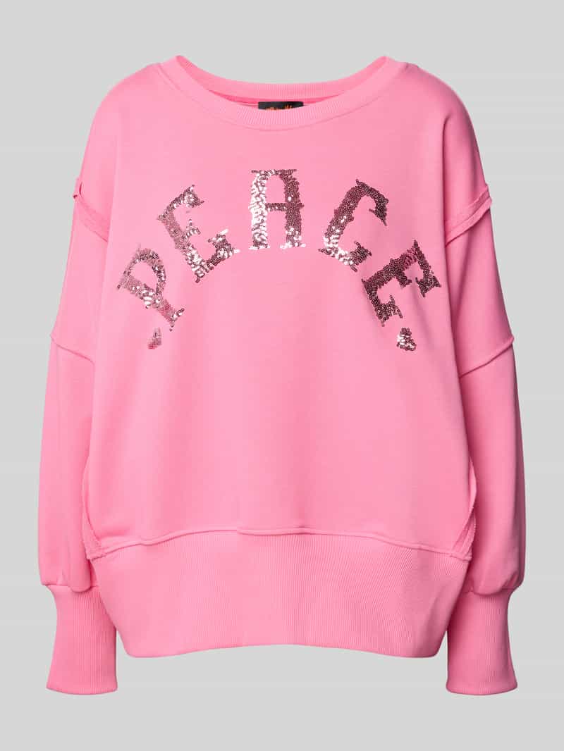 miss goodlife Oversized sweatshirt van puur katoen met statementstitching
