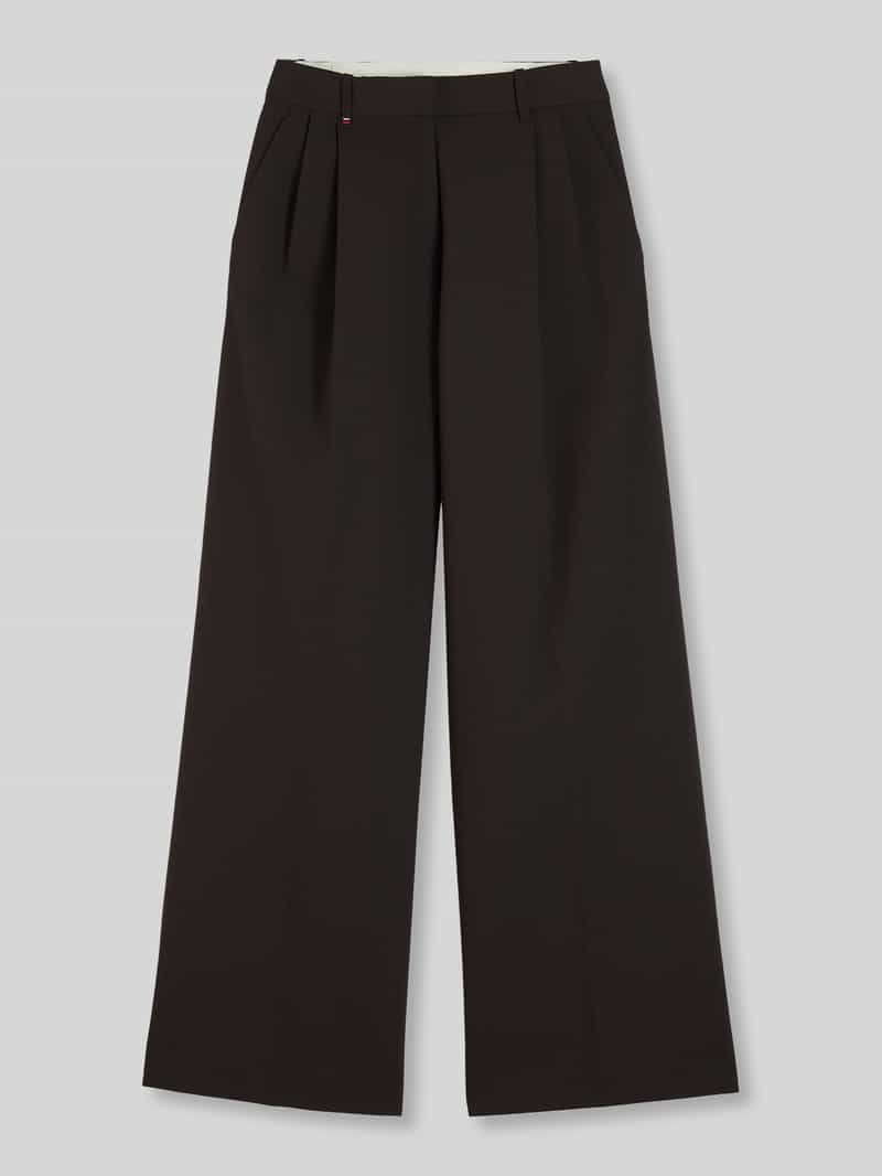 Wijdte broek met persplooien