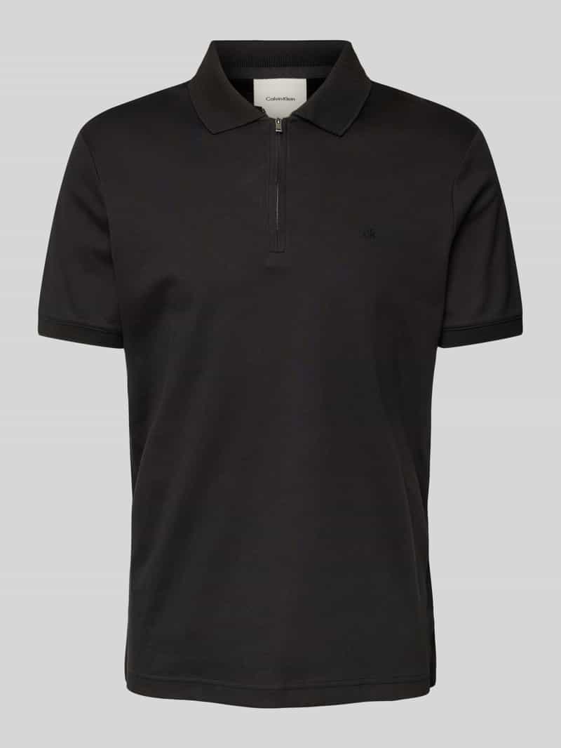 CK Calvin Klein Regular fit poloshirt met ritssluiting