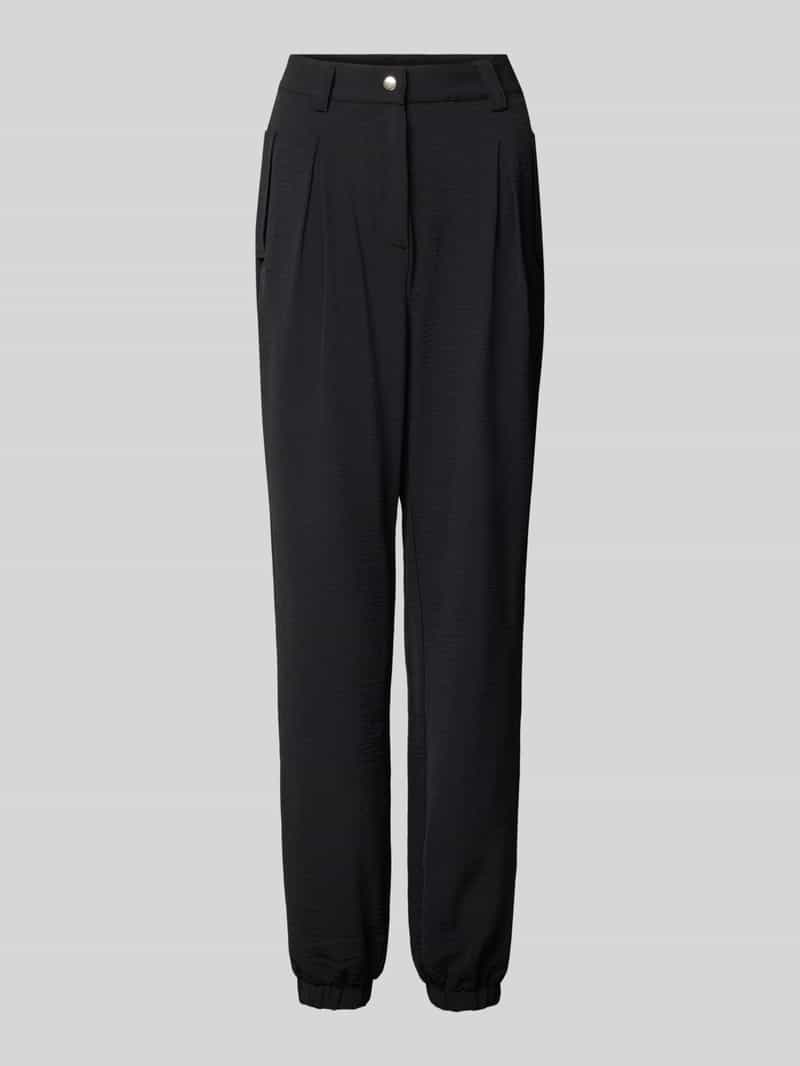 GUIDO MARIA KRETSCHMER WOMAN Relaxed fit stoffen broek met stolpplooien model 'Nele'