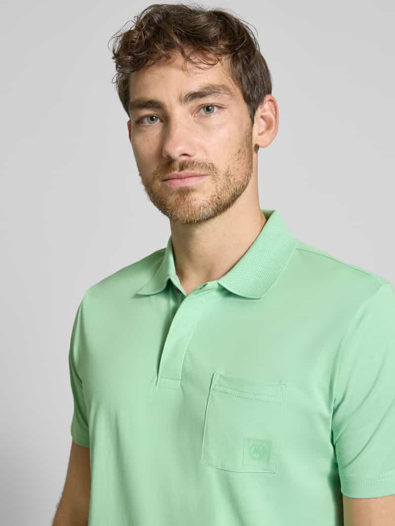 Lerros Regular fit poloshirt met borstzak