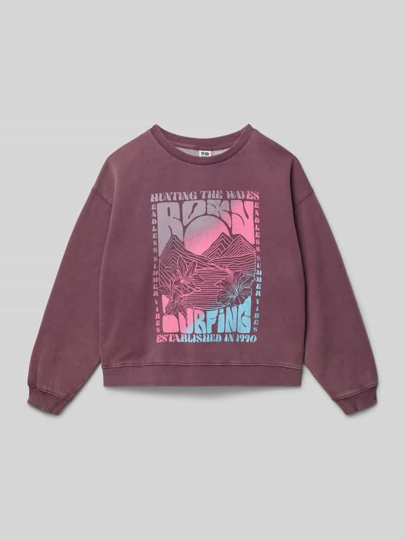 Roxy Sweatshirt met labelprint