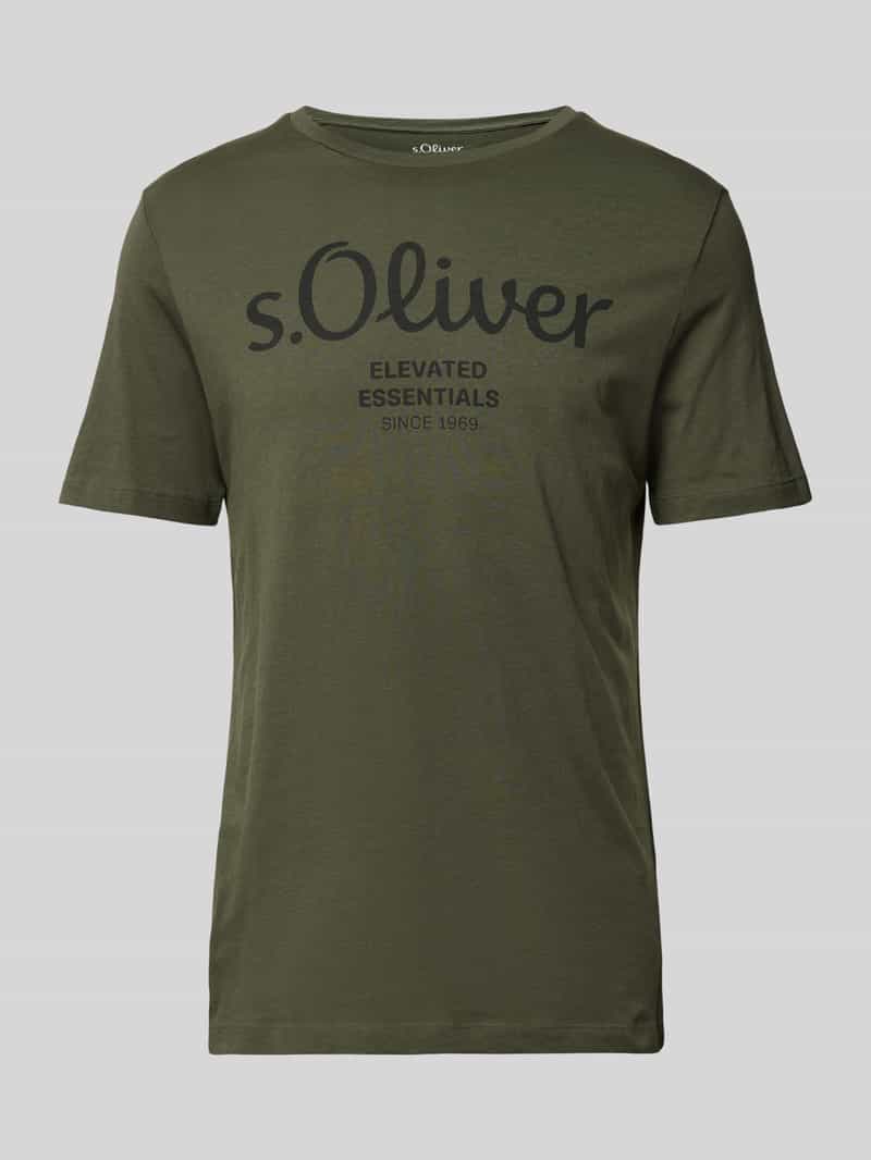 s.Oliver T-shirt van ademende katoen