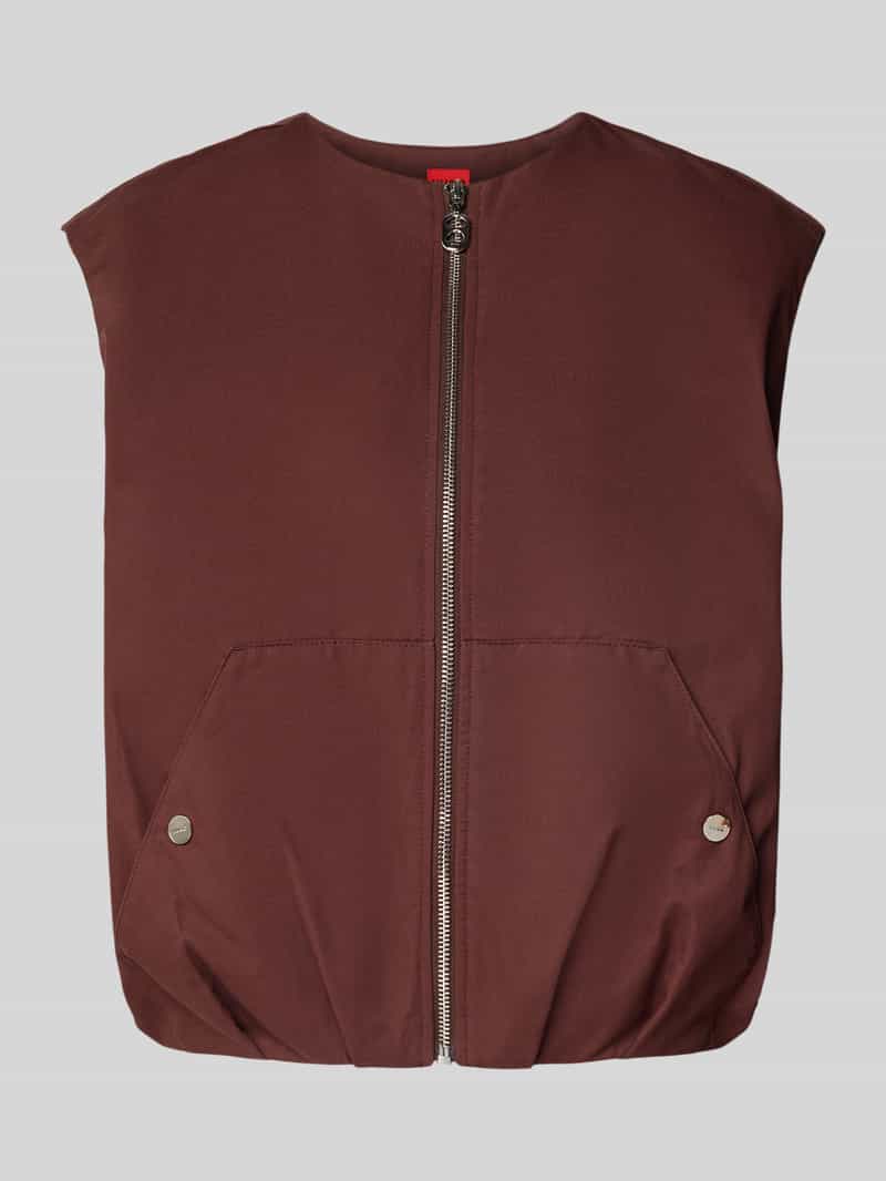 HUGO Regular fit gilet van puur katoen model 'AZELDA'