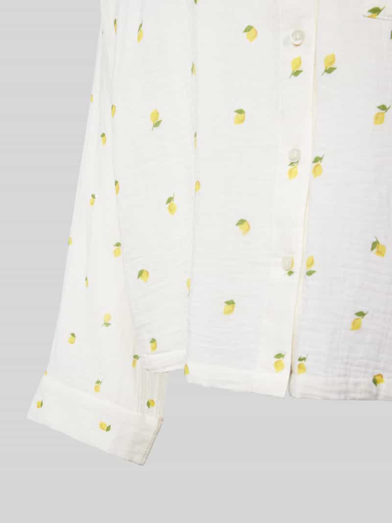 Jake*s Casual Pyjamabovendeel met borstzak