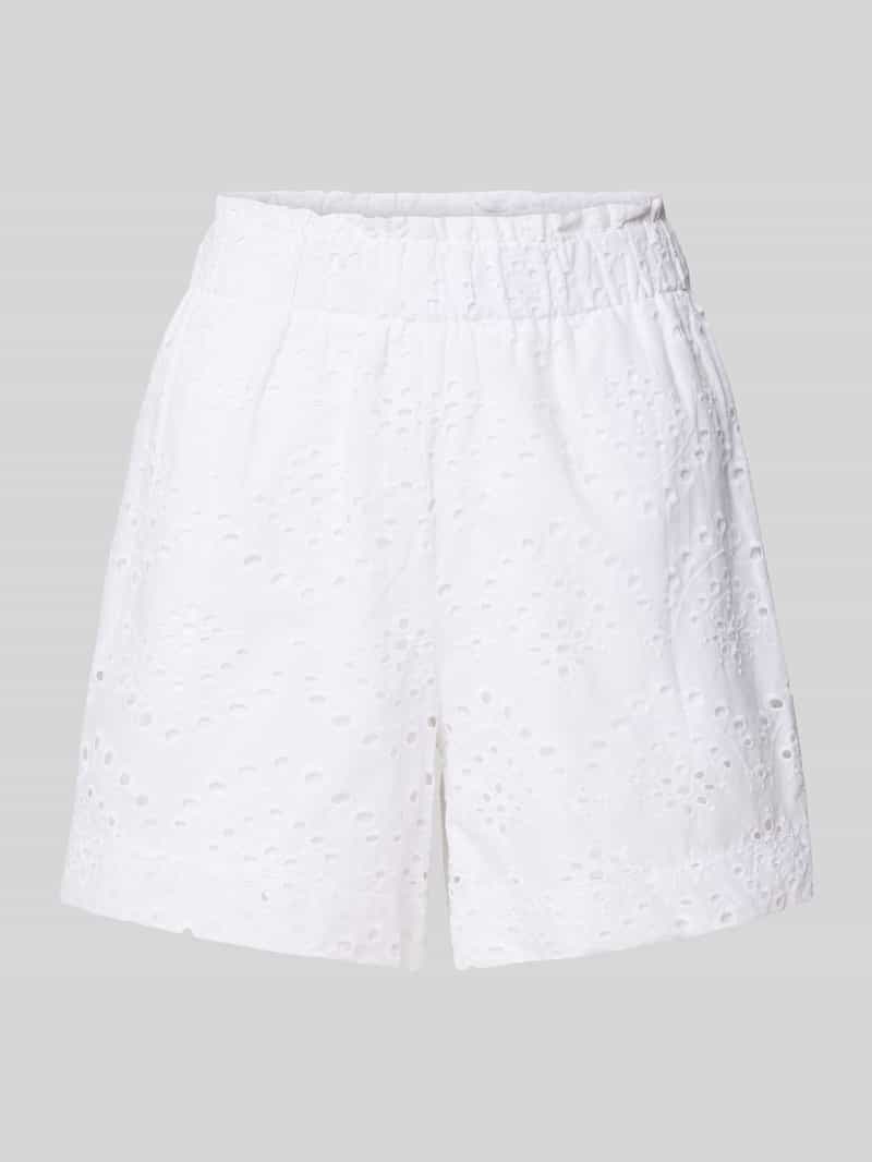 Pieces Regular fit korte broek van puur katoen model 'VILDE
