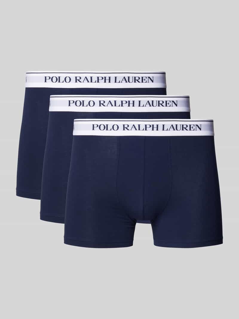Trunks met label in band in set van 3