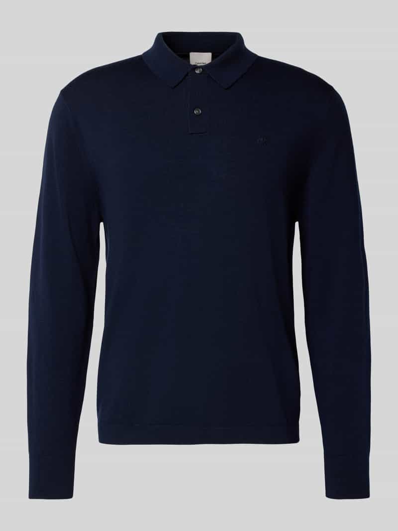 CK Calvin Klein Gebreide pullover met polokraag