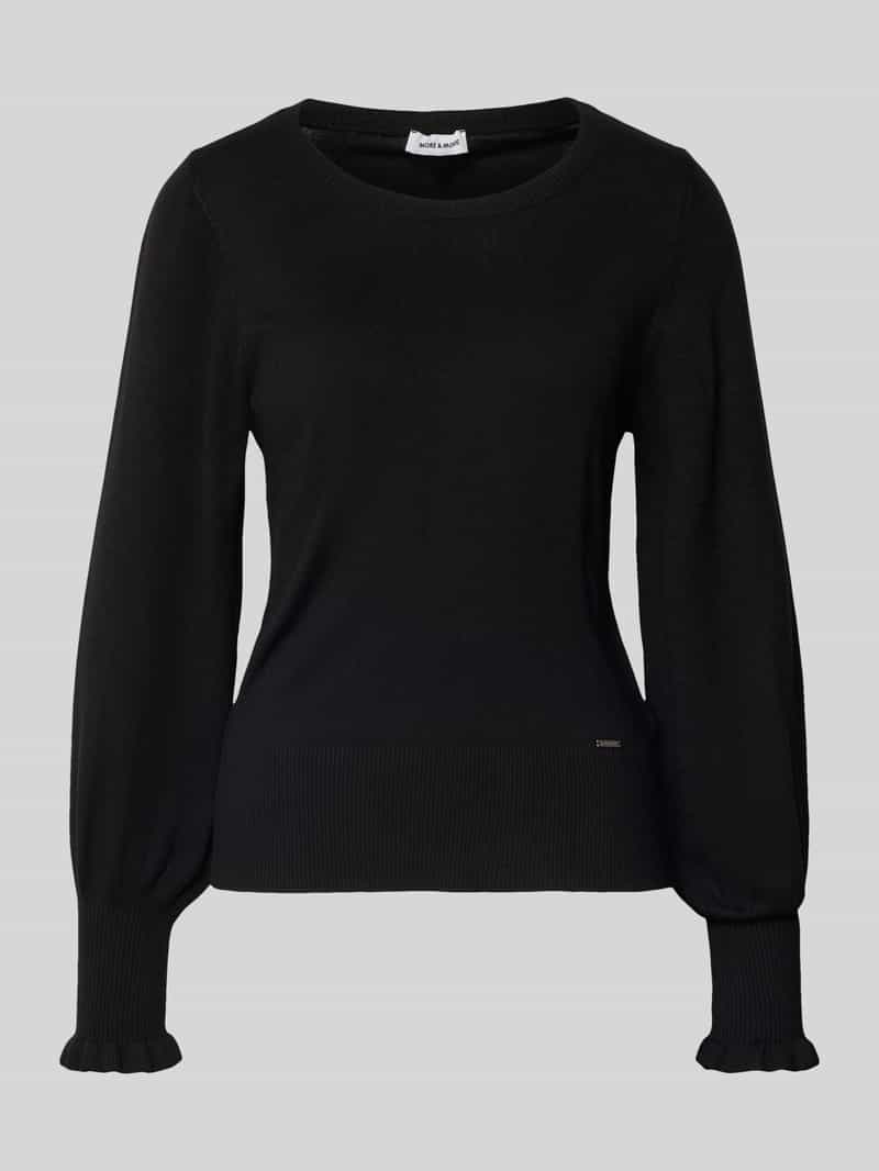 MORE & MORE Gebreide pullover met pofmouwen