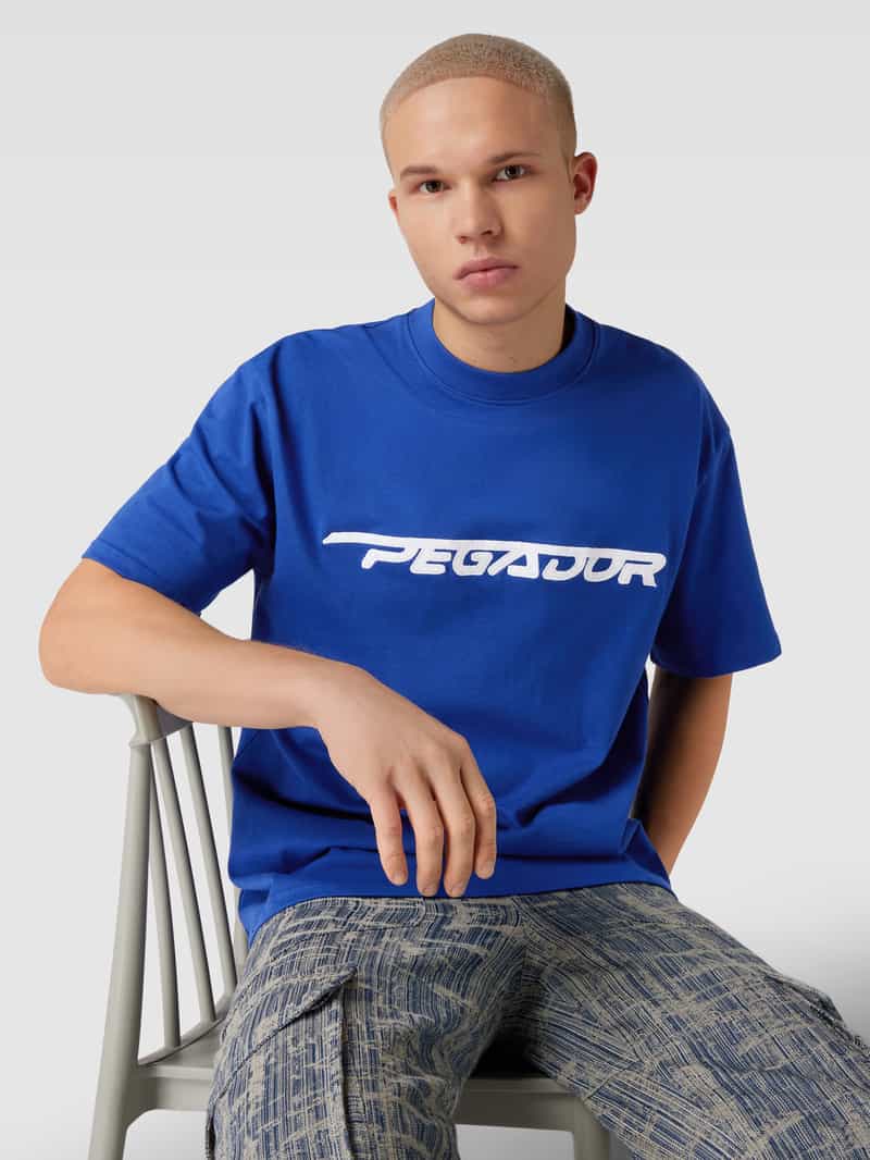 Pegador Oversized T-shirt met labelstitching model 'MANOR'