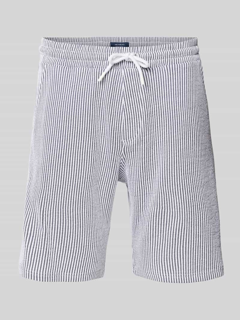 MCNEAL Korte slim fit broek met steekzakken