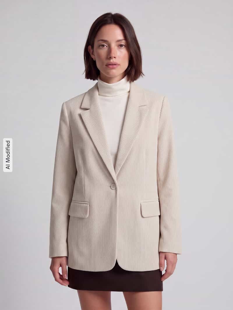 Vero Moda Loose fit lange blazer met stijgende reverskraag model 'NORA'